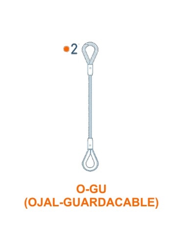 Eslinga de acero OJAL-GUARDACABLE