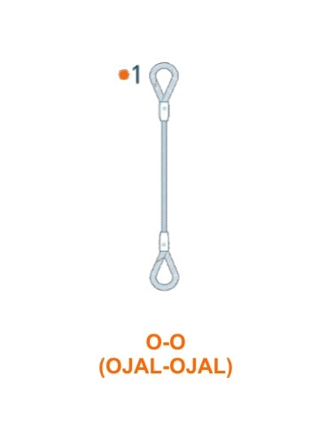 Eslinga de acero OJAL-OJAL