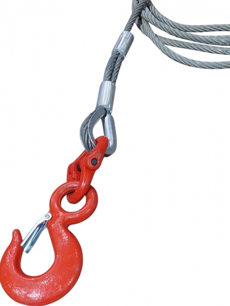 ESLINGA CON UN CONECTOR HAMMERLOCK Y GANCHO OJO C/TRABA